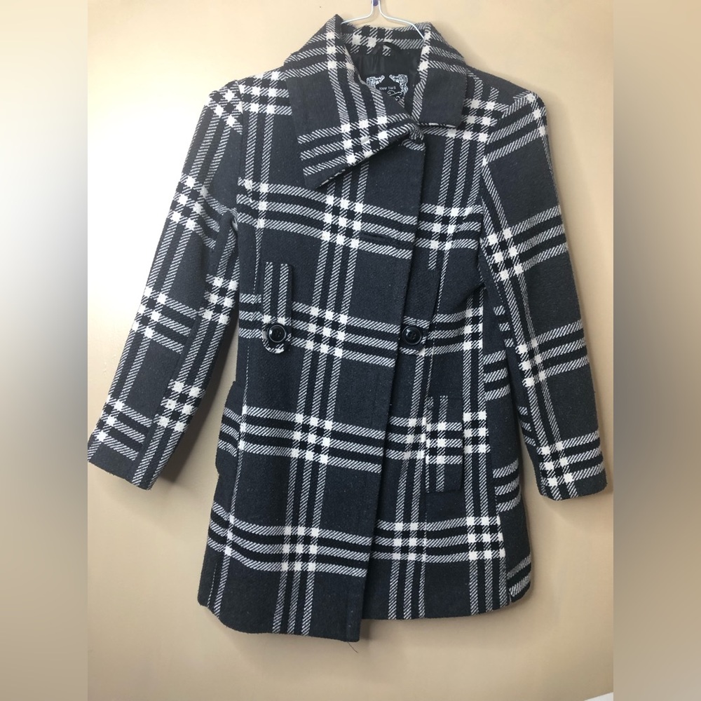 New York  Yoki Outerwear Collection Size M Coat Black/Grey